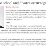 When back to school and divorce occur together