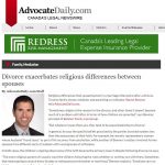 Advocate Daily - Divorce exacerbates religious differences between spouses